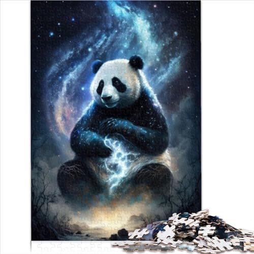 Puzzles für Erwachsene, 1000 Teile, Panda-Kunststil für Erwachsene, Puzzles, Holzpuzzles, Holzpuzzles, nachhaltiges Puzzle für Erwachsene, 1000 Teile (75 x 50 cm)