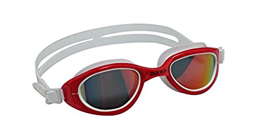 ZONE3 Schwimmbrille Attack, Unisex, SA18GOGAT108, Polarized - RED/White, Einheitsgröße