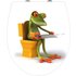 Wenko WC-Sitz Frog News Duroplast mit Absenkautomatik