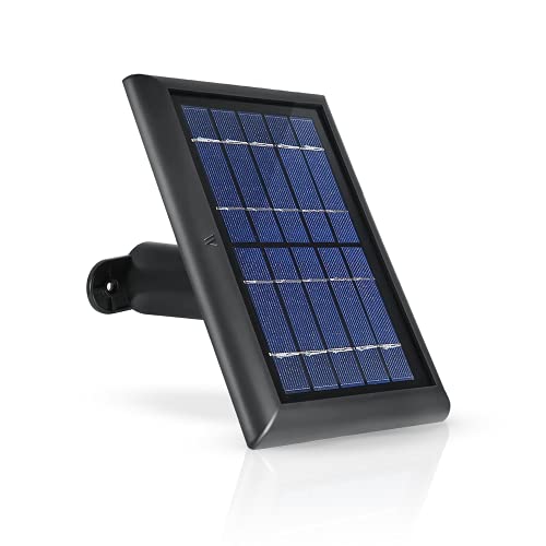 Wasserstein Solarpanel kompatibel mit Spotlight Cam Akku und Stick Up Cam Akku HD – kontinuierliche Stromversorgung Ihrer Kamera mit unserem Solar-Ladegerät (schwarz, 1er Pack)