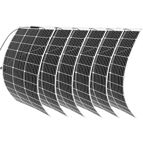 600W Solarpanel Kit 12V Flexibles solar panel 6 * 100w solarplatten Monokristallines, Dächer, Wohnwagen, Boot, Sonnenkollektoren 600w eingestellt