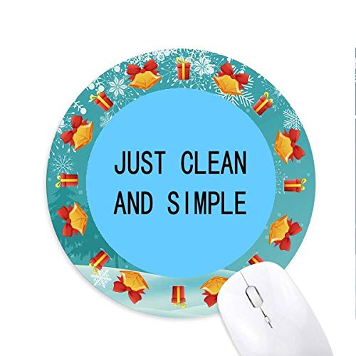 Einfach und sauber Mousepad Rund Gummi Maus Pad Weihnachtsgeschenk