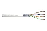 DIGITUS 100 m Cat 5e Netzwerkkabel - F-UTP Simplex - BauPVO Eca - PVC Mantel - 100 MHz Kupfer AWG 24/1 - PoE Kompatibel - LAN Kabel Verlegekabel Ethernet Kabel - Grau