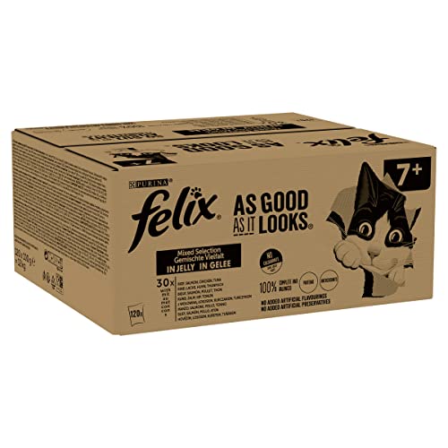 Felix As Good As It Looks Katzenfutter Ozeanische Feiertage, 100 g, 120 Stück (Verpackung kann variieren)