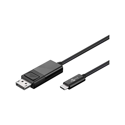 Goobay USB Anschlusskabel [1x USB 3.1 Stecker C - 1x DisplayPort Stecker] 1.2 m Schwarz