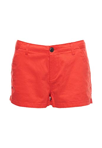 Superdry Damen Chino Hot Shorts, Rot (Apple Red OMG), 36 (Herstellergröße:12)