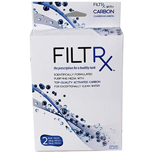 Penn-Plax Filtrx Reinigungsmedium für Kanisterfilter - kompatibel mit Cascade, Marlin und Anderen Aquariumfiltersystemen mit Schalen - Aktivkohle (CFSCB1)