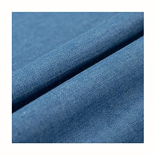 Jeansstoff Weicher Jeansstoff Haustextilien Bastelmaterialien zum Nähen von Kleidung, Beliebten Jeans, Tischdecken und Wohnaccessoires Meterware Verkauft（Breite: 150 cm）(Size:3x1.5 m,Color:Hellblau)