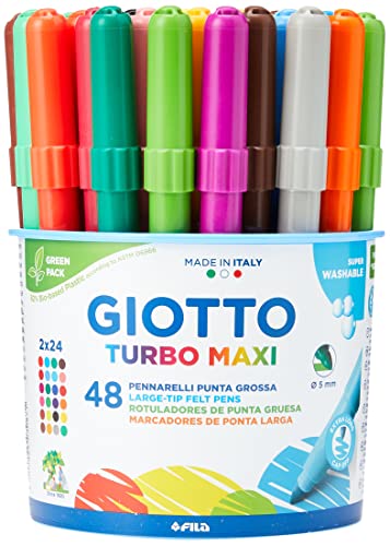 Marker Turbo Maxi Giotto - 48 Stück in 24 Farben