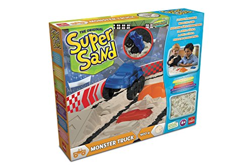 Super Sand 83793 Goliath Monster Truck-magischer Sandburgen im Kinderzimmer-Empfohlen ab 4 Jahren