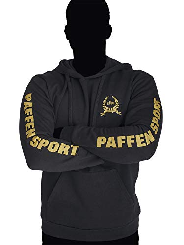 Paffen Sport Anniversary Hoodie - Kapuzenpullover, Cap-Sweatshirt - schwarz/Gold - Gr.: M