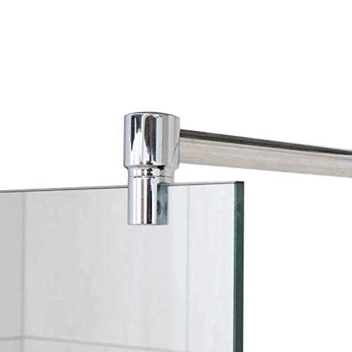 Stabilisierungsstange für Duschen, Stabilisator Duschwand, Stabilisationsstange Glas-Wand (150cm, Chrom)
