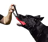 Dingo Gear Baumwolle-Nylon Beißwurst für Hundetraining K9 IGP IPO Obiedence Schutzhund Hundesport,15 x 5 cm, 1 Griff Rot S00059