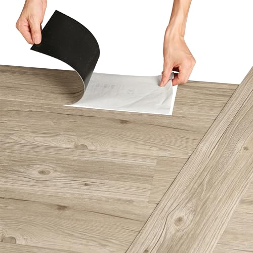 neu.holz Vinylboden Vanola Laminat Selbstklebend rutschfest Antiallergen Bodenbelag PVC-Platten 5,85 m² Italian Oak