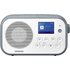 Sangean DPR-42BT White-Stone Blue Kofferradio DAB+, UKW Bluetooth® Weiß, Stein