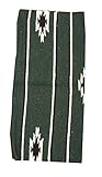 Reitsport Amesbichler AMKA Westernpad grün Pony Sattel Navajo Decke 26 x 26 Inch, 66 x 66 cm Western Satteldecke für Ponysättel Saddle Blanket