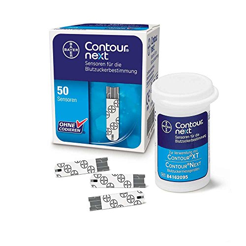 50x Bayer CONTOUR® NEXT Sensoren, Blutzuckerteststreifen Blutzucker Teststreifen