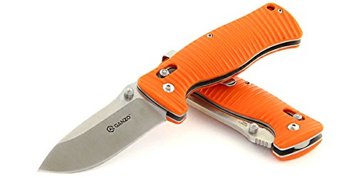 Ganzo Messer G720 Grifffarbe: Orange - Klingenlänge: 9 cm - Verschlussart: G-Lock - Klingenstahl: 440C rostfreier Edelstahl