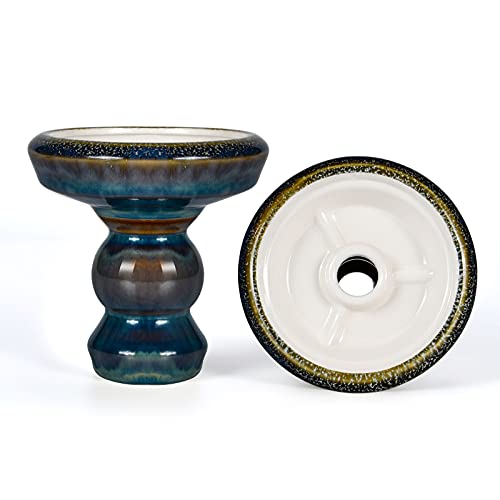 Afoosoo Shisha Kopf Premium Ton Phunnel Shisha Bowl mit Glasur Perfekte Arbeit mit Wärmemanagementsystem und Folien