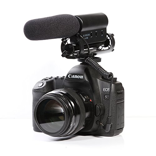 FOTGA Ai-598 Shotgun Condenser Video Microphone Mikrofon Mic für Canon 700d T5i 70d 5d Ii III Nikon DSLR und Anderen Kamera mit 3.5mm Mikrofonbuchse und Blitzschuh