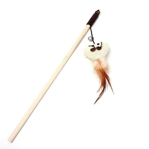 LvSenLin Interactive Cat Toy Funny Simulation Feather Bird with Bell Cat Stick Toy for Kitten Playing Teaser Wand Toy Cat