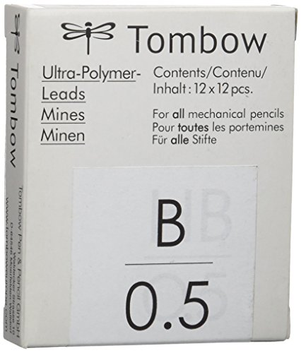 Tombow ex-05p-b – Box 12 Tuben mit 12 Minen, 0.5 mm