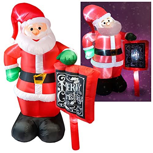 Tronje aufblasbarer Weihnachtsmann 320cm - LED beleuchtet Santa Claus XXL Nikolaus Figur Weihnachtsdeko IP44 Außen
