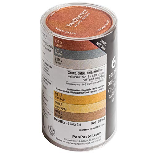 PanPastel Pastellfarben, metallic, 6er-Set