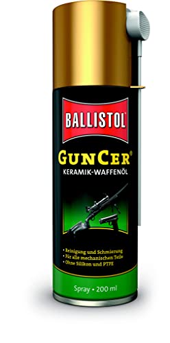 BALLISTOL Unisex – Erwachsene Waffenpflege Guncer Waffenöl Spray Aerosoldose, Schwarz, 6 Stück