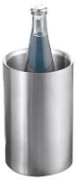 Flaschenkühler MIAMI aus Edelstahl, gebürstet, doppelwandig, Maße: Höhe ca. 19,5 cm, Durchmesser ca. 12 cm,