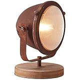 BRILLIANT Lampe Carmen Tischleuchte rostfarbend | 1x A60, E27, 40W, geeignet für Normallampen (nicht enthalten) | Mit Schnurzwischenschalter