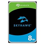 Seagate SkyHawk 8TB interne Festplatte HDD, Videoaufnahme bis zu 64 Kameras, 3.5 Zoll, 256 MB Cache, SATA 6GB/s, silber, inkl. 3 Jahre Rescue Service, Modellnr.: ST8000VX004