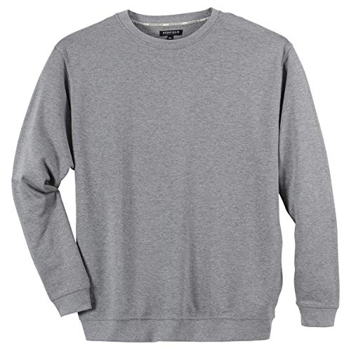 Redfield Sweatshirt hellgrau Melange große Größen, XL Größe:5XL