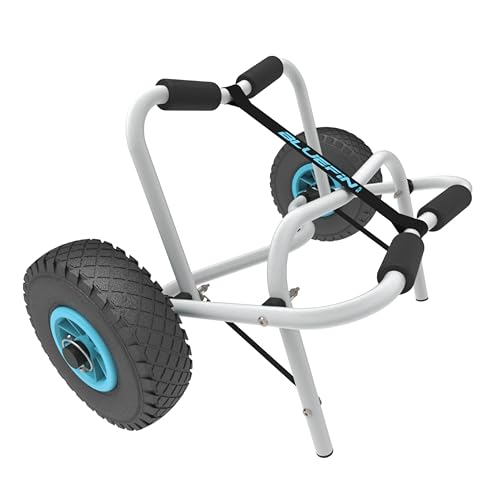 Bluefin Faltbarer Kajak-Trolley mit verbessertem, leichtem Aluminium-Design - perfekt für den Transport von Paddelboards und Kajaks - SUP-Trolley mit Tragegurt und Multifunktionsreifen