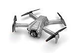 LUXWALLET Libra Light Drone - Drone with Three Sided Obstacle Avoidance - Drone with Two Cameras - 480P - Foldable - 360° Flight System - Direction Point Flight Mode - Gray