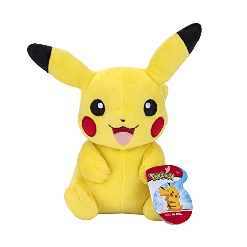 Pokemon Kuscheltier Pikachu 20 cm – Plüschtier – Neue 2022 – Plush - Offiziell Lizenziertes Pokemon Spielzeug