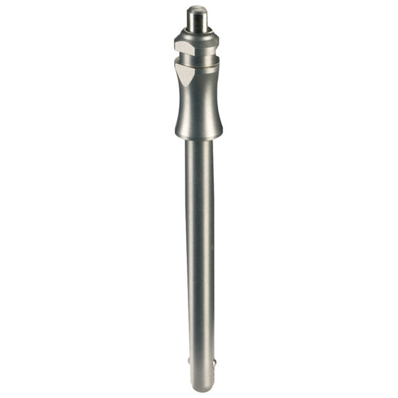 HALDER - Kugelsperrbolzen, selbstsichernd, mit Standardgriff | d1=12 mm / l1=20 mm / Rostfreier Stahl 1.4305 | 22370.0064