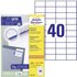 Avery-Zweckform 3651-200 Universal-Etiketten 52.5 x 29.7mm Papier Weiß 8800 St. Permanent haftend L