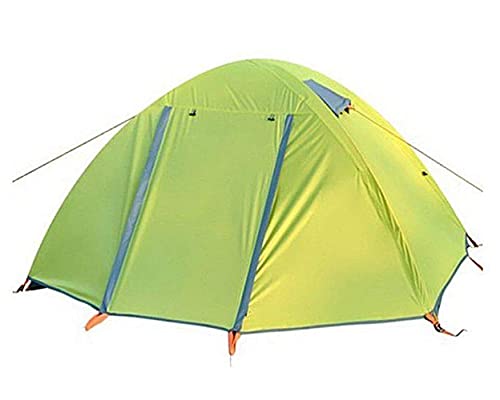 Campingzelt Outdoor Aluminium Doppeltür Doppeltür Camping Zelt Paar Camping Regen Ultra Licht Tragbares Urlaubszelt Geeignet für Strand, Garten, Camping