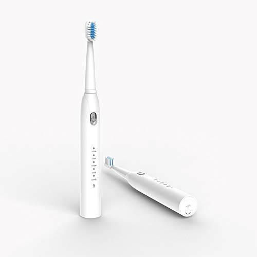 SunshineFace Wiederaufladbare Zahnbürste, IPX7 wasserdicht, wiederaufladbar, 5 Modi mit intelligentem Auto-Timer Hochfrequenz-Vibrations-Zahnbürste, entfernt effektiv Zahnflecken