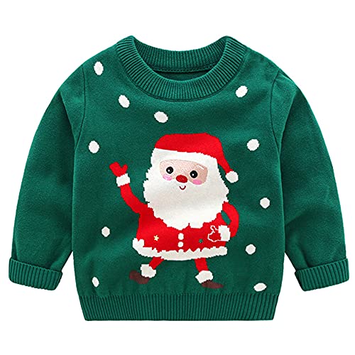 Jungen Mädchen Pullunder Winter Sweatshirt Baby Weihnachten Langarm Sweater Kinder Netter Cartoon Mantel Outwear 3-4 Jahre