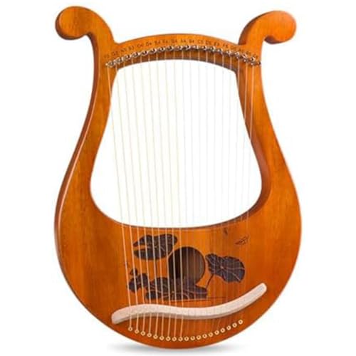 Brensty -Harfe, 19-Saitige Anfänger-Harfe, Tragbare 19-Ton-Kleinharfe, 19-Saitige -Musikinstrumente, Massivholz-Harfe, Langlebig, Einfache Installation