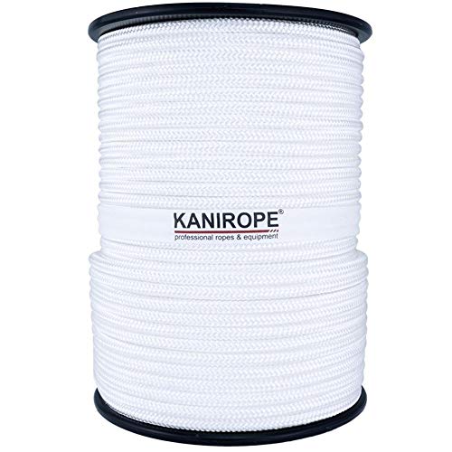 Kanirope® Polyesterseil Seil Polyester POLYBRAID 10mm 100m Weiß 16-fach geflochten