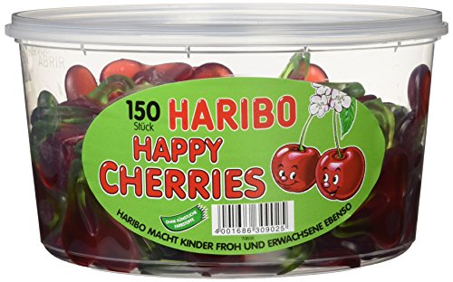 Haribo Happy Cherries, Dose, 150 Stück, 1200g