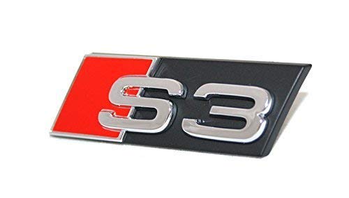 Audi Schriftzug S3 Original A3 8P 8V Kühlergrill Emblem Tuning Zeichen Chrom