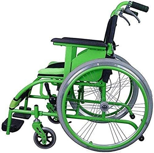 Rollstuhl Selbstfahrender, zusammenklappbarer, manueller Rollstuhl, multifunktionaler, tragbarer Rollstuhl aus Magnesiumlegierung mit 360°-Drehung, medizinisches Mobilitätsgerät Reisen Wheelchair
