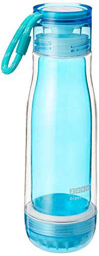 Zoku jeden Tag stoßfest Hänge-Flasche Glas mit Deckel dicht