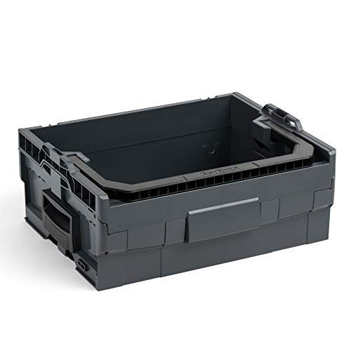 Bosch Sortimo LT-Boxx 170 in Anthrazit für Werkzeugkoffer | Innovatives Transportsystem | Bosch Werkzeugkoffer Leer | Kompatibel mit L-Boxx