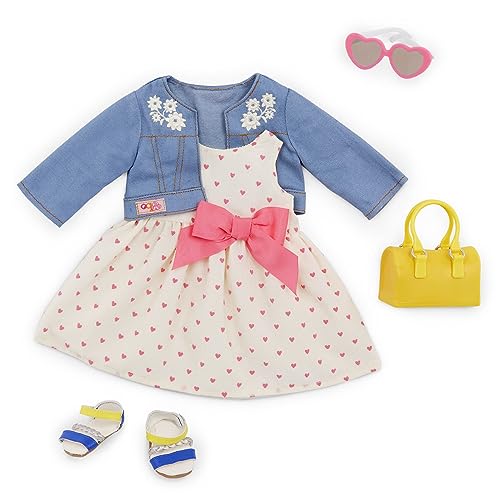 Our Generation BD30246 Deluxe HeartPrint Dress Outfit
