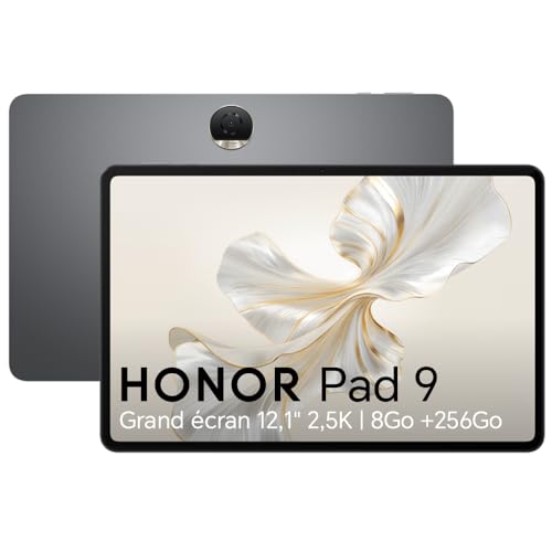 HONOR Pad 9, Tablet WiFi 12,1 Zoll, 8 GB + 256 GB, Display 120 Hz 2,5 K Augenschutz, 8 Lautsprecher, Android 13, Space Grey